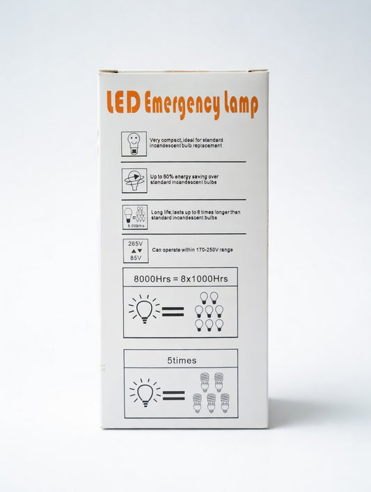 Ampoule LED d'Urgence Anti-Coupure – S'allume automatiquement