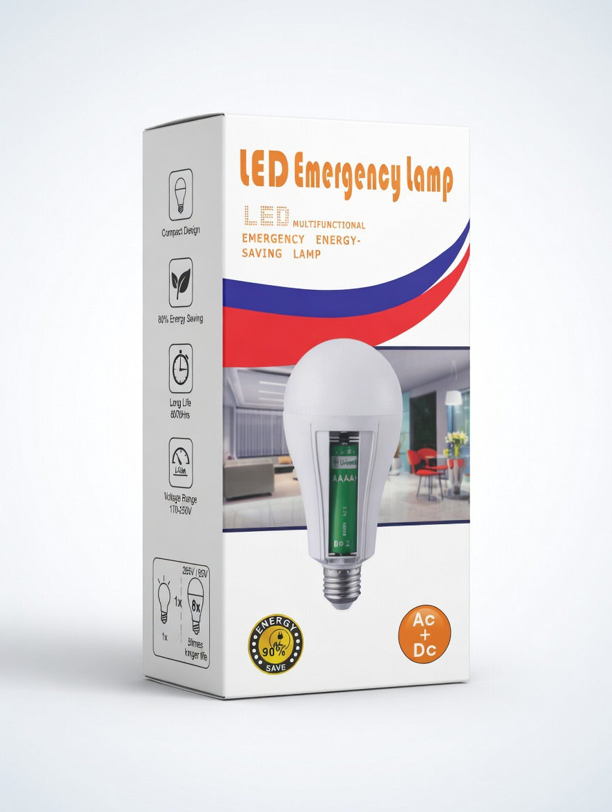 Ampoule LED d'Urgence Anti-Coupure – S'allume automatiquement