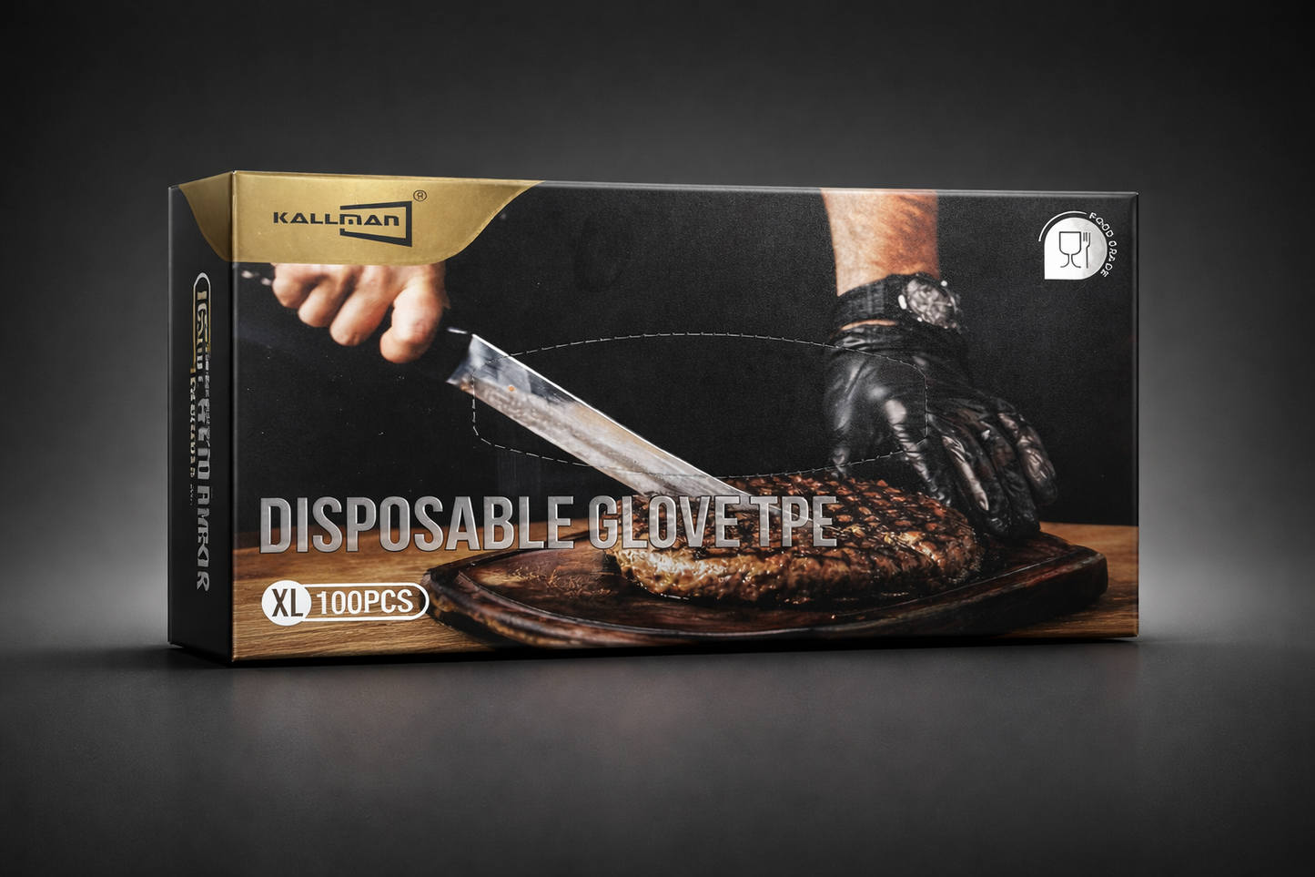 Gants jetables Kallman en TPE – Taille XL (Boîte de 100)