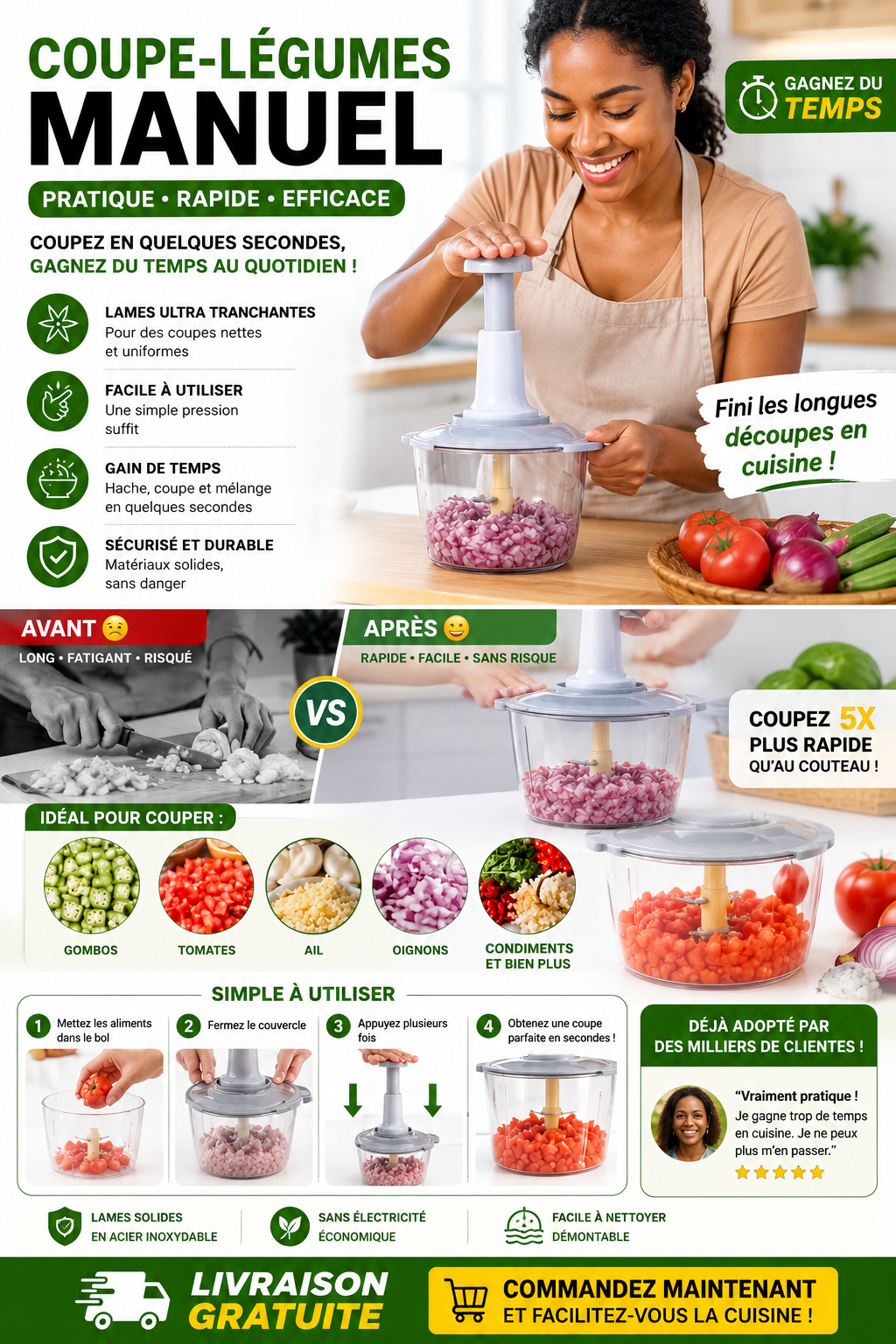 Coupe Legumes Manuel